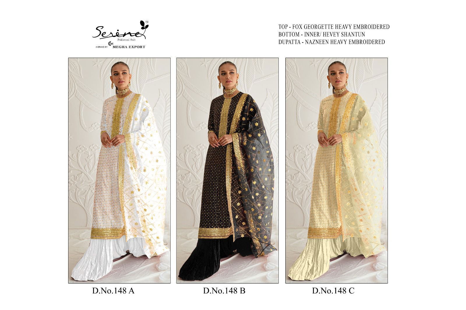 Serine S 148 A To C Designer Pakistani Suit Collection
